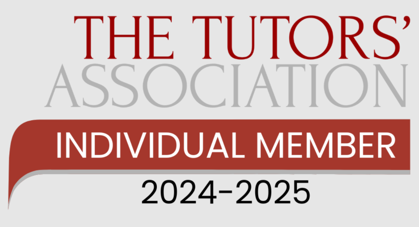 Logo of The Tutors' Association, highlighting individual membership for 2024-2025.